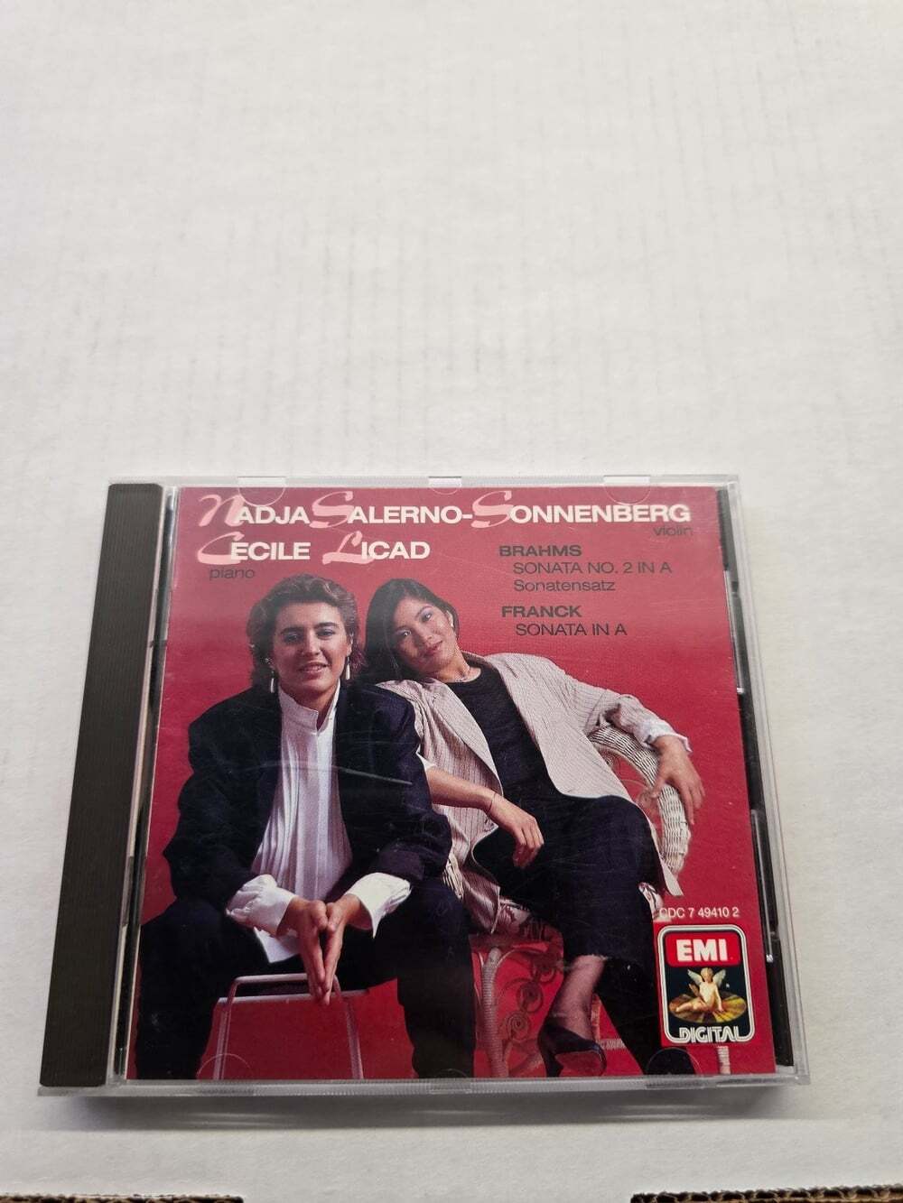 Salerno-Sonnenberg, Licad – Brahms Franck Sonatas CD 1988 Classical EMI